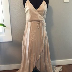 Sage faux wrap dress. Small.